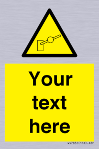 Custom warning barrier